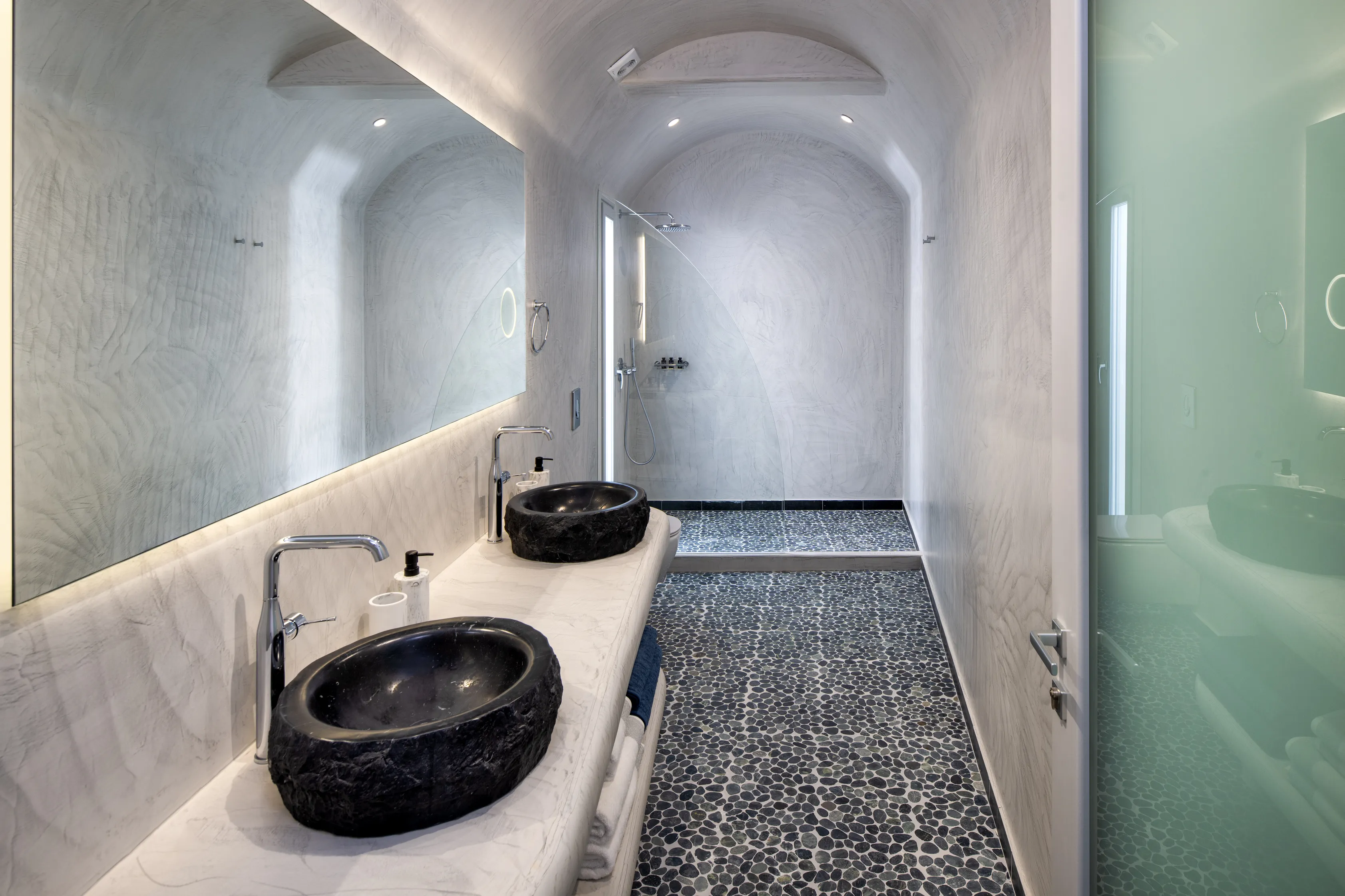 Luxury Bathroom with Stone Sink